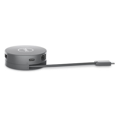 Dell DA305 USB-C Stație de andocare cu HDMI/DisplayPort 4K PD Ethernet Argint