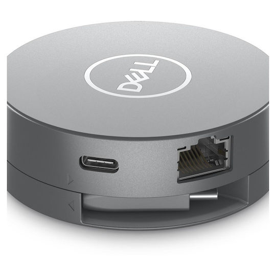 Dell DA305 USB-C Stație de andocare cu HDMI/DisplayPort 4K PD Ethernet Argintiu