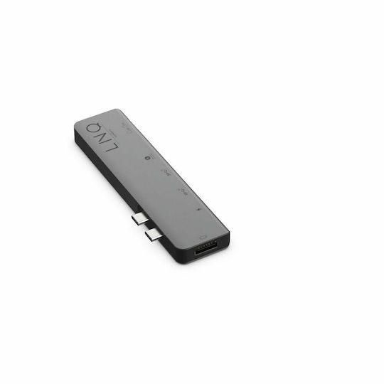 LinQ Docking Station με Διπλό USB-C HDMI 4K PD Μαύρο (LQ48012)