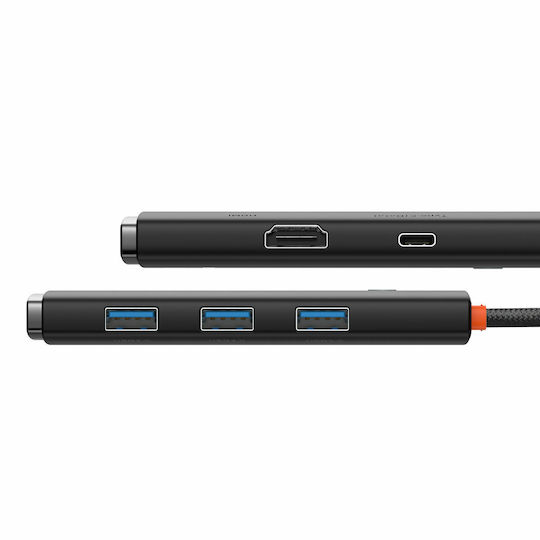 Baseus Lite Series USB-C Docking Station με HDMI Μαύρο