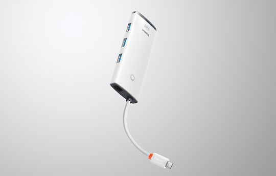 Baseus Lite Series USB-C Dockingstation für Laptops mit HDMI Weiß