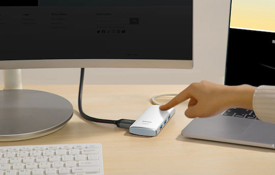 Baseus Lite Series USB-C Dockingstation für Laptops mit HDMI Weiß