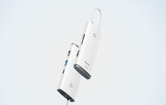 Baseus Lite Series USB-C Docking Station με HDMI Λευκό