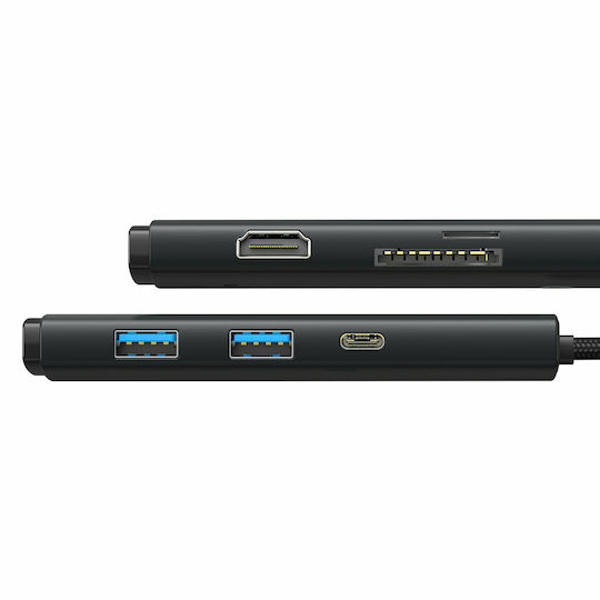 Baseus Lite Series USB-C Docking Station με HDMI Μαύρο WKQX050001