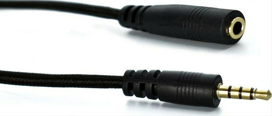 Powertech Audio Cable 3.5mm Male - 3.5mm Female Black 3m CAB-J009