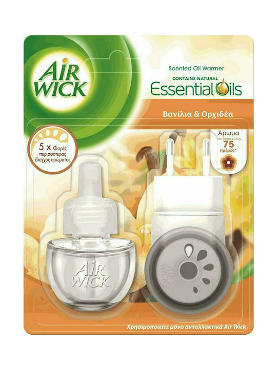 Airwick Room Fragrance Refill Essential Oils with Fragrance Vanilla & Orchid 1pcs 19ml