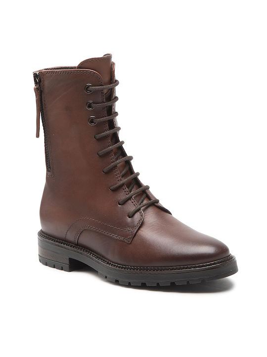 Tamaris Leder Damen Knöchelstiefel Cognac