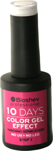 Bioshev Professional 10 Days Color Gel Effect Glossy Βερνίκι Νυχιών Μακράς Διαρκείας Λευκό 001 11ml