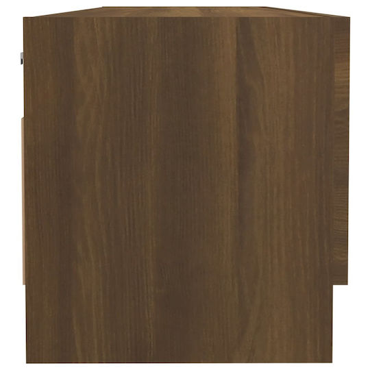vidaXL Cabinet de baie L100xA32.5xÎ35cm Stejar