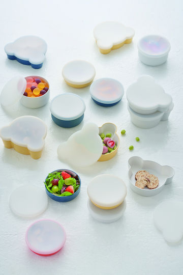 Bento Βox Baby Food Bowl made of Plastic Yellow