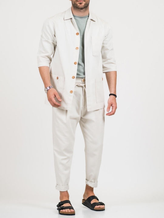 OVERSHIRT VITTORIO CALDERA-ECRU