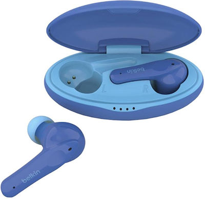 Belkin Soundform Nano In-ear Bluetooth Handsfree Headphone Sweat Resistant and Charging Case Blue