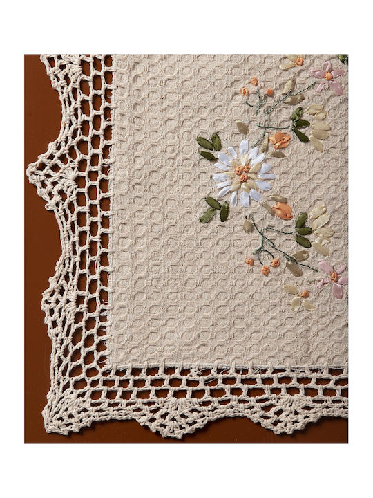 Silk Fashion Ράνερ Βαμβακερό Πλεκτό 3509 Εκρού 40x90εκ.