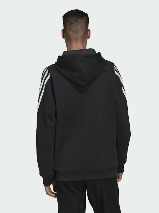 Future Icons 3-Stripes Sweatshirt mit Kapuze Schwarz