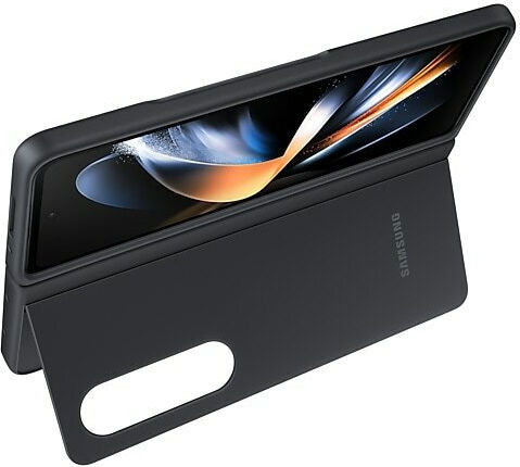 Samsung Slim Standing Cover Back Cover Σιλικόνης Μαύρο (Galaxy Z Fold4)