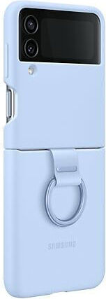 Samsung Silicone Cover with Ring Back Cover Silicone Blue (Galaxy Z Flip4)