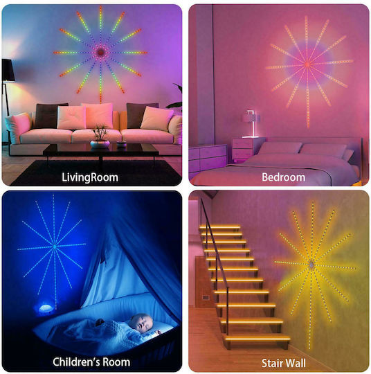 Ezra Smart LED Strip USB 5V RGB Light 5m Type SMD5050 with Power Supply & Remote Control