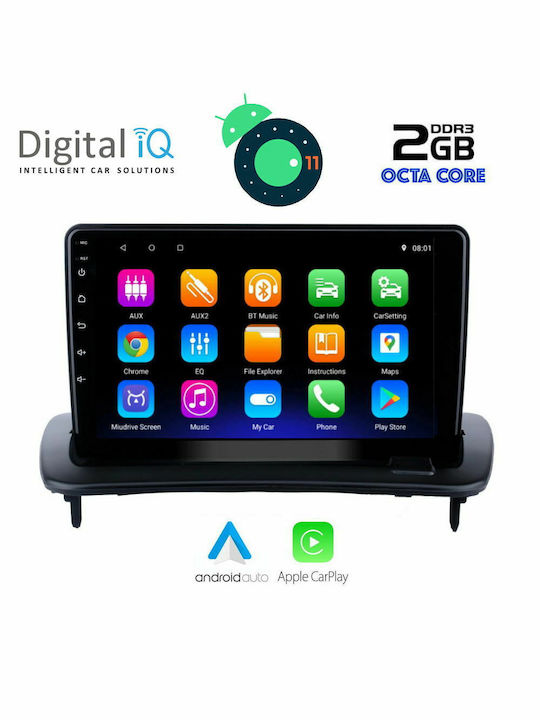 Lenovo Car Audio System for Volvo C30 / S40 2006-2012 (Bluetooth/USB/AUX/WiFi/GPS/Apple-Carplay/Android-Auto/CD) with Touch Screen 9"