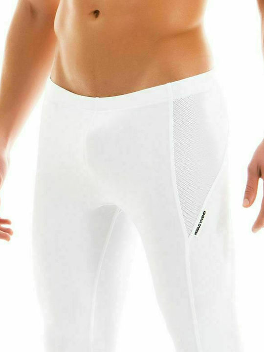 Modus Vivendi Active Long Meggings Ανδρικό Αθλητικό Κολάν Μακρύ Λευκό