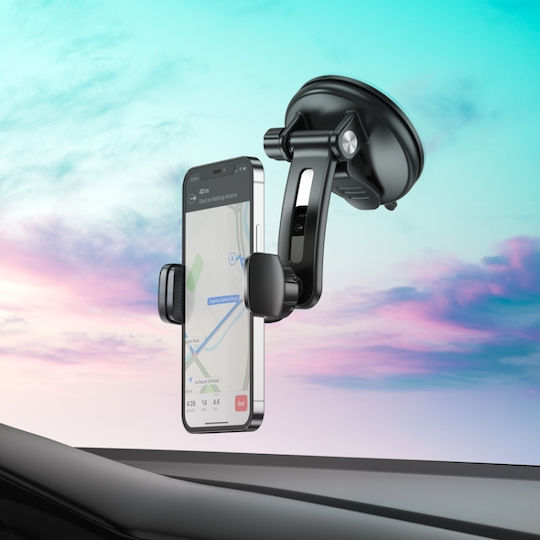 Hoco Suport Auto pentru Telefon cu cârlige reglabile Neagră