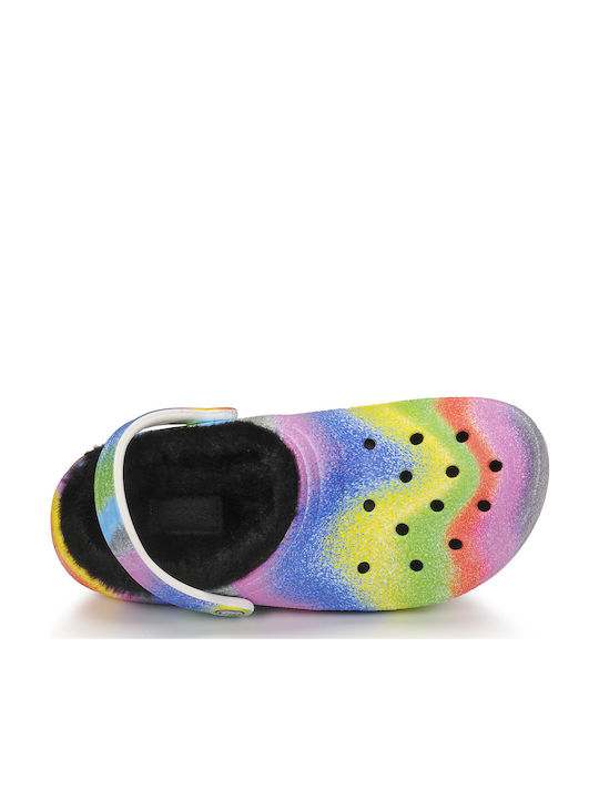 Crocs Classic Lined Spray Women's Clogs with Fur