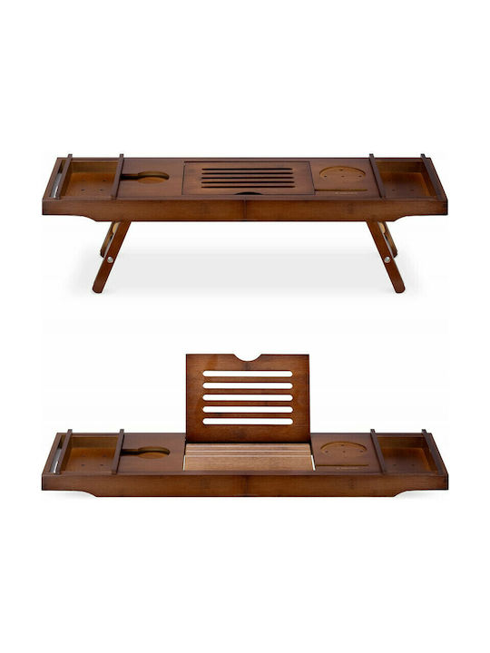 Navaris Rectangle Bed tray Wooden with Handle In Brown Colour 47685.04 1pcs