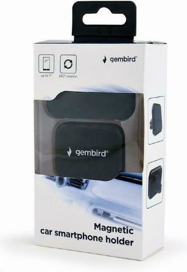 Gembird Car holder Поставка за Мобилен Телефон за Кола с магнит Черна