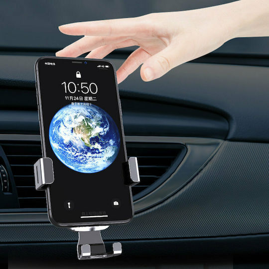 Hurtel YC08 Car Mobile Mount with Adjustable Hooks Silver