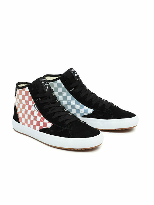 Vans The Lizzie Skate Shoes Boots (checkerboard) Black / Multi