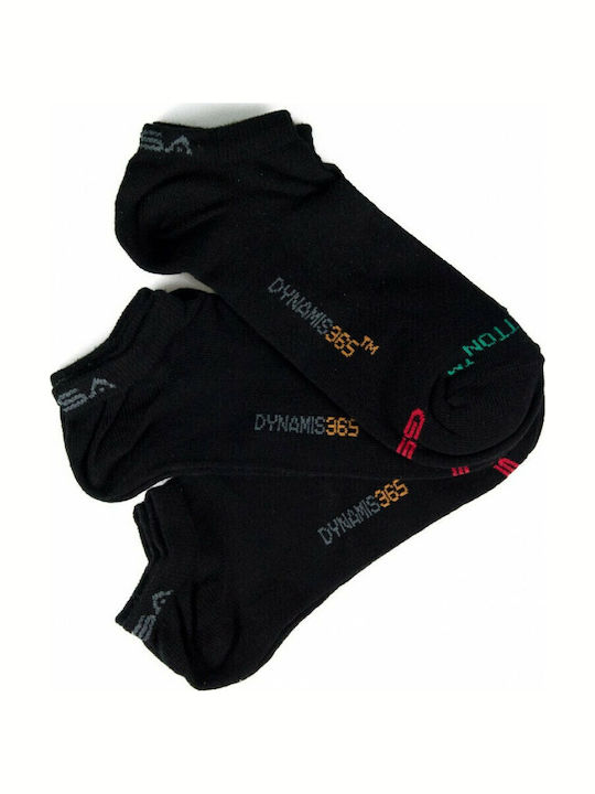 GSA 365 Athletic Socks Black 3 Pairs