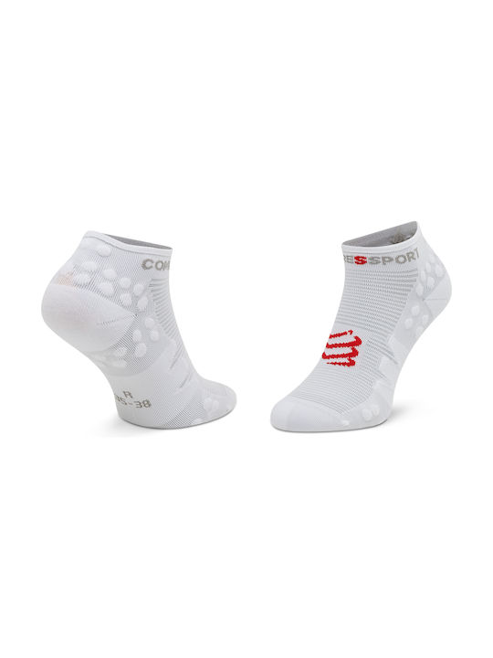Compressport V3.0 Pro Racing RSLV3-0000 Șosete pentru Alergare Albe 1 pereche