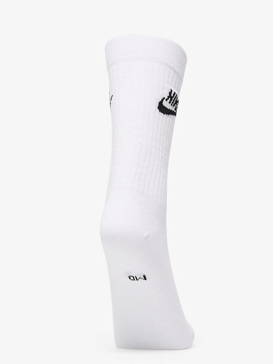 Nike Everyday Essential Αθλητικές Κάλτσες Λευκές 3 Ζεύγη