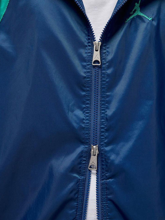 Essentials Winter Jacke Winddicht Blau