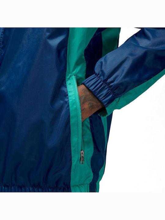 Essentials Winter Jacke Winddicht Blau