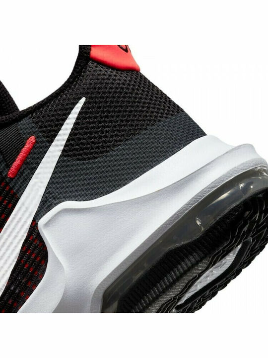 Air Max Impact 3 High Basketball Shoes Black / White / Bright Crimson
