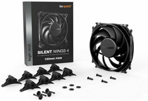 Be Quiet Silent Wings 4 Case Fan 120mm 1600rpm 48.7cfm Without LED Lighting and 4-Pin PWM Connection