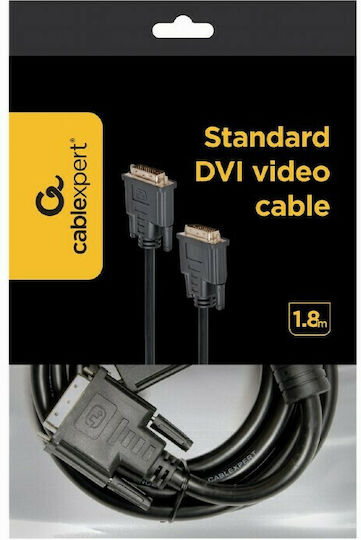 Cablexpert 1.8m DVI-D male to DVI-D male Cable Black (CC-DVI-BK-6)