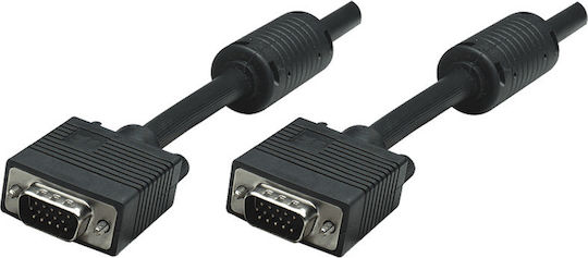 Manhattan Кабел VGA мъжки - VGA мъжки Черен 1.8м (317757)