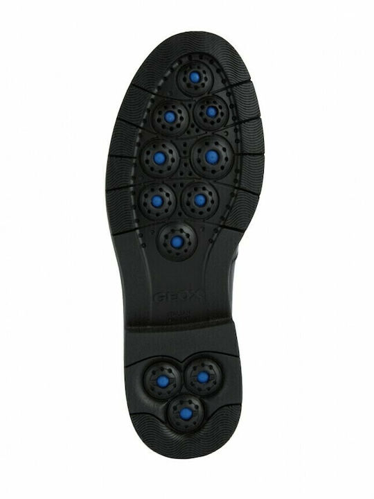 D Spherica Ec1 Leather Women's Moccasins in Black Color
