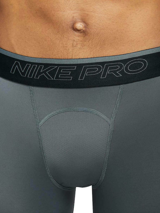 Nike Pro Dri-Fit Ανδρικό Αθλητικό Κολάν Μακρύ Γκρι