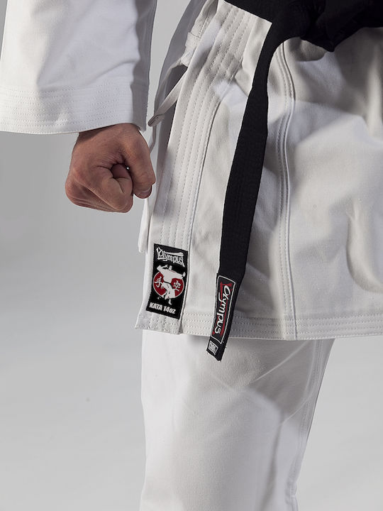 Olympus Sport Karate Uniform Kata Plus 14oz Adults / Kids Karate Uniform White