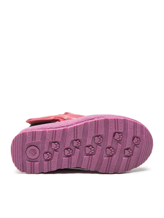 Kids Snow Boots with Zipper Burgundy