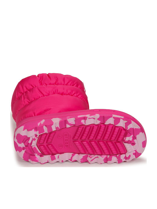 Classic Neo Puff Kids Snow Boots Fuchsia