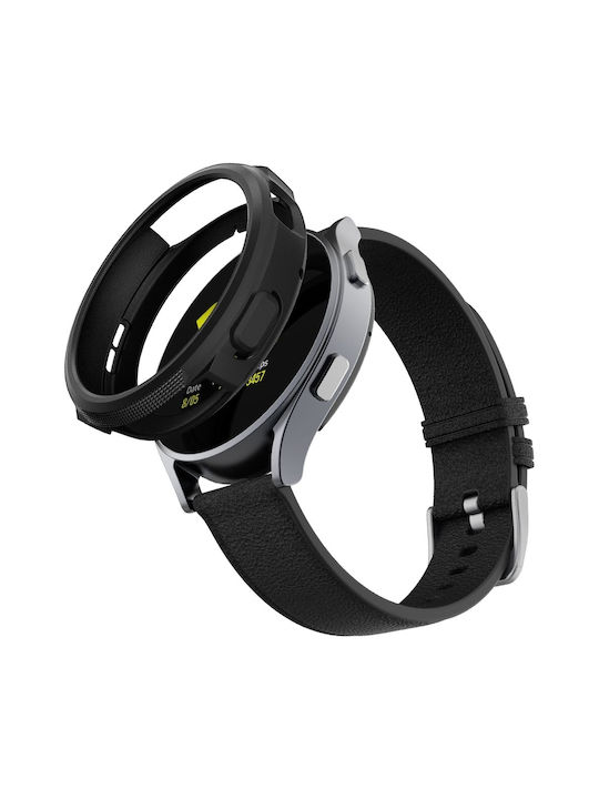 Spigen Liquid Air Carcasă de Silicon în culoarea Negru pentru Samsung Galaxy Watch 4 44mm
