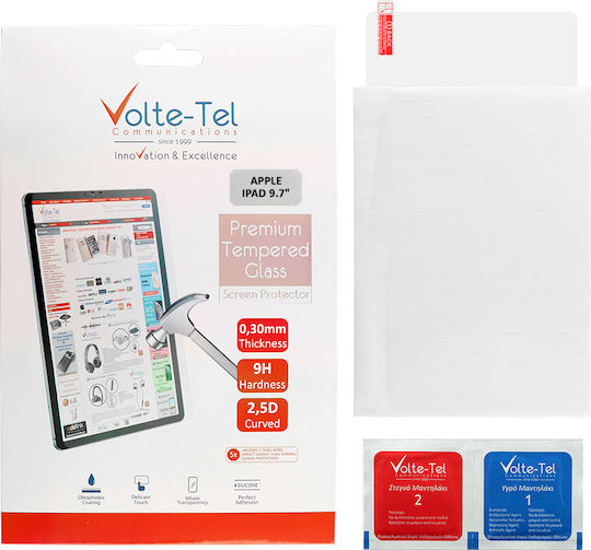 Volte-Tel 9H 2.5D 0.3mm Vollkleber Gehärtetes Glas (iPad Air / Air 2 / Pro 9.7” / 2017 9.7” / 2018 9.7”) 8190148