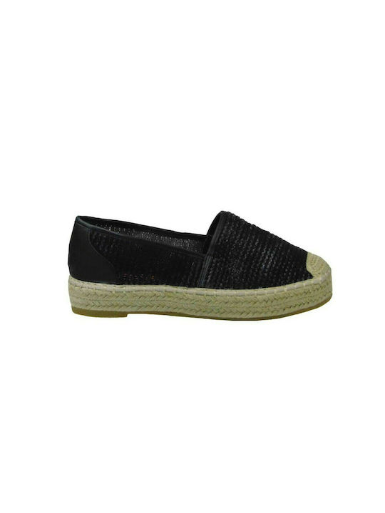 Tsimpolis Shoes 4620 Women's Espadrille Black 31598