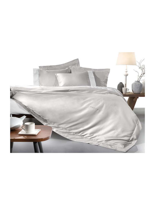 Guy Laroche Sheet King Size 270x280cm. Silky Silver