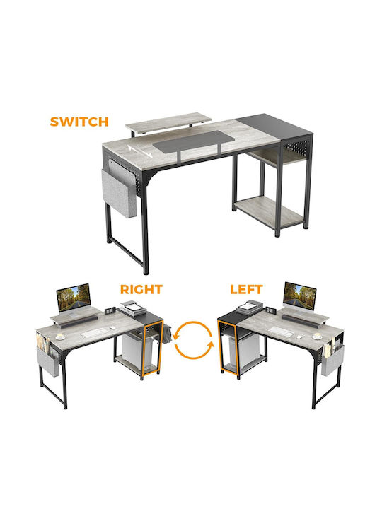 Desk ZX-SS140B-OGB Wooden OGB with Metal Legs 140x60x76.2cm
