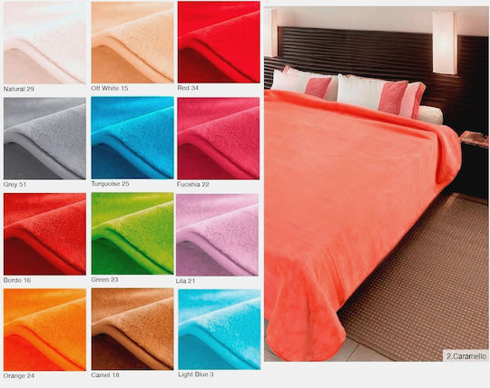 Belpla Ster Plain Spanish Blanket Fleece Single 160x220cm
