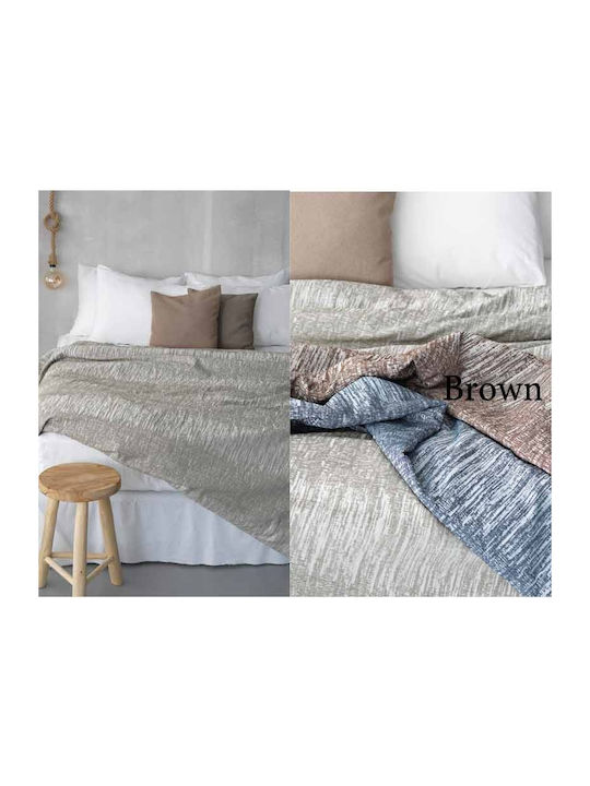 Palamaiki JQ008 Pique Blanket Single 170x250cm Brown
